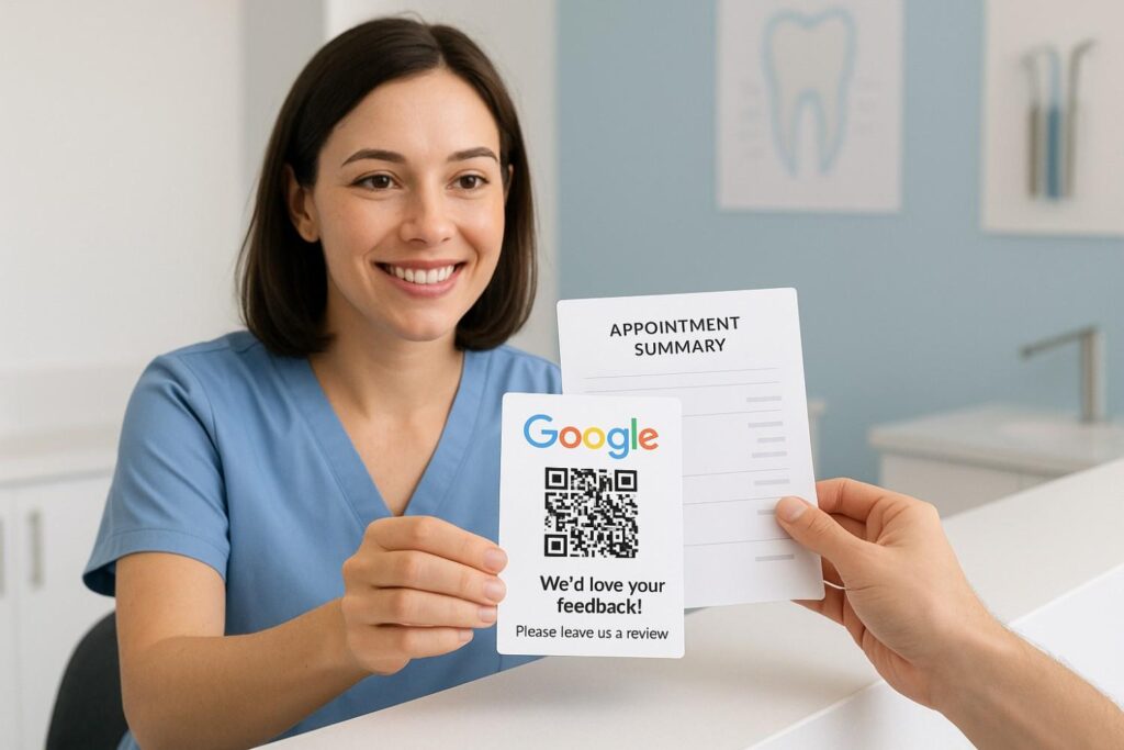 dental google review card